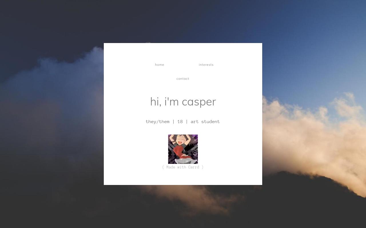 Carrd profile picture for @clipping